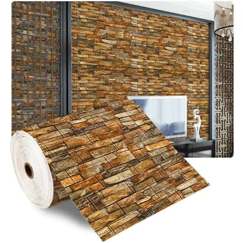 3D Self-Adhesive Wallpaper — Peel & Stick Wall Decor