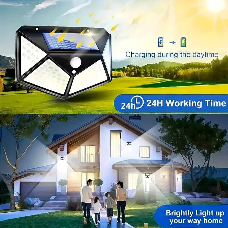 Outdoor Solar Patio Wall Light