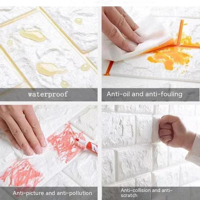 3D Self-Adhesive Wallpaper — Peel & Stick Wall Decor