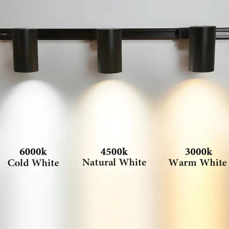 LED Track Light Set — Adjustable Directional Spotlights