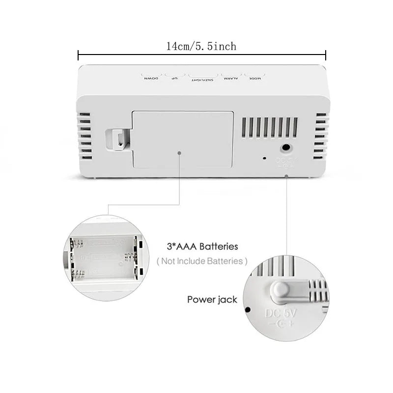 Digital Alarm LED Electronic Desktop Clock