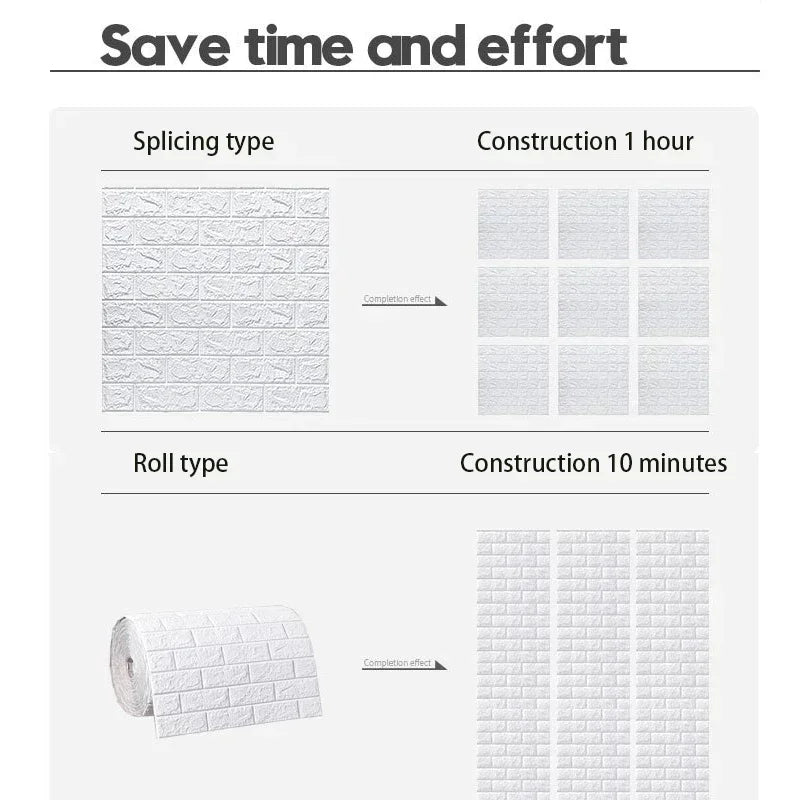 3D Self-Adhesive Wallpaper — Peel & Stick Wall Decor