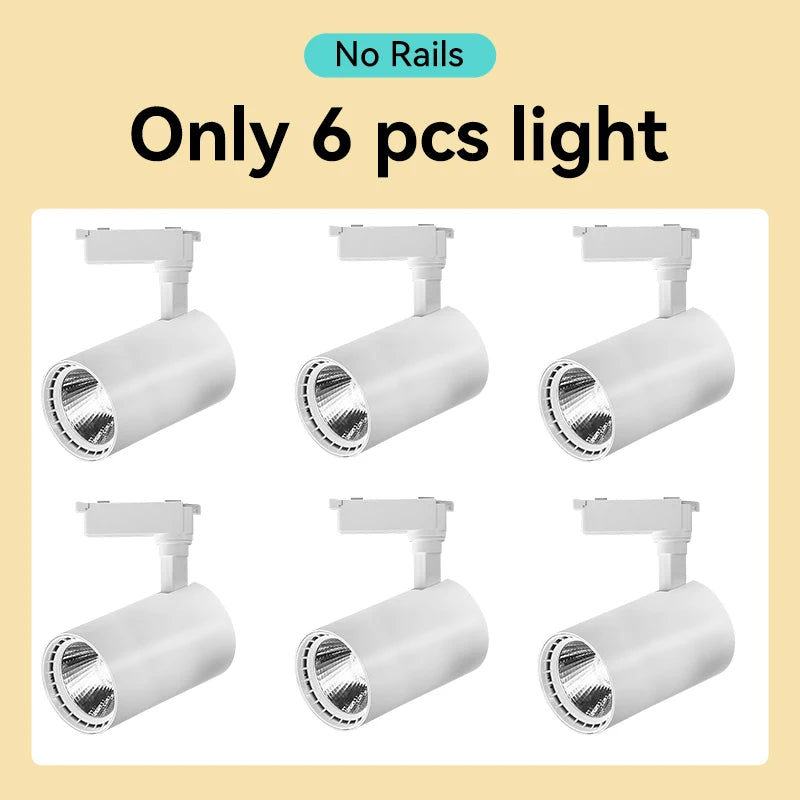 LED Track Light Set — Adjustable Directional Spotlights