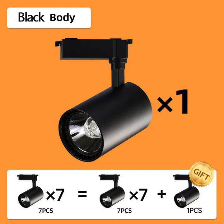 LED Track Light Set — Adjustable Directional Spotlights