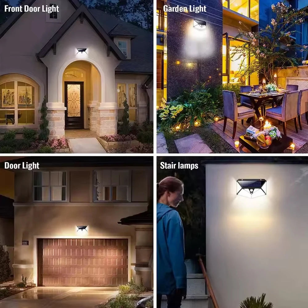 Outdoor Solar Patio Wall Light