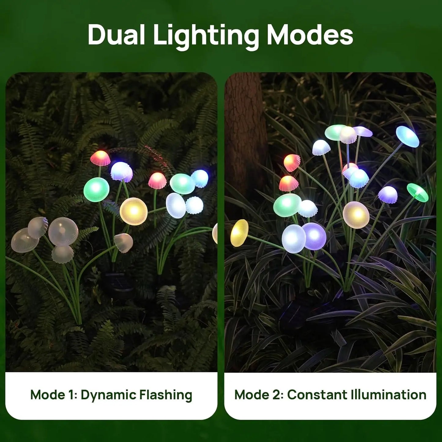 New Solar Garden Mushroom Lights