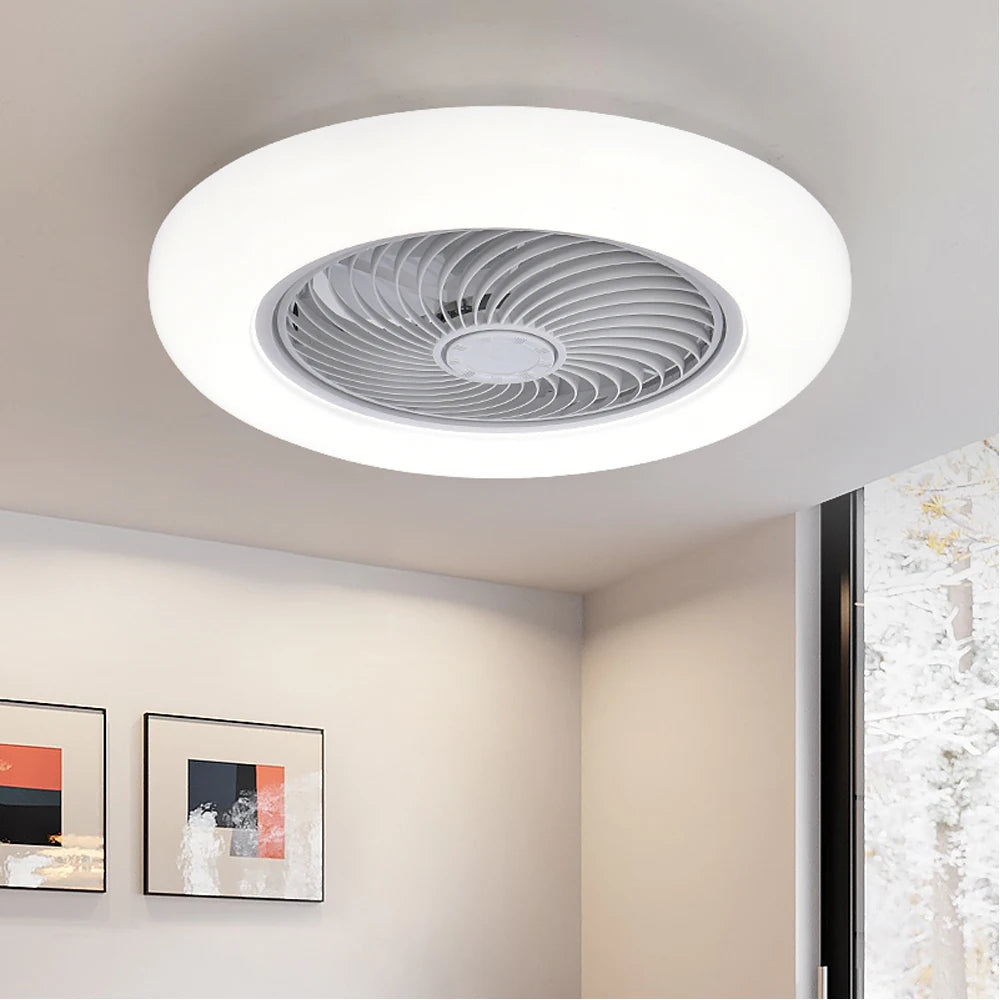 Smart Ceiling Fan with LED Lights — Remote Control
