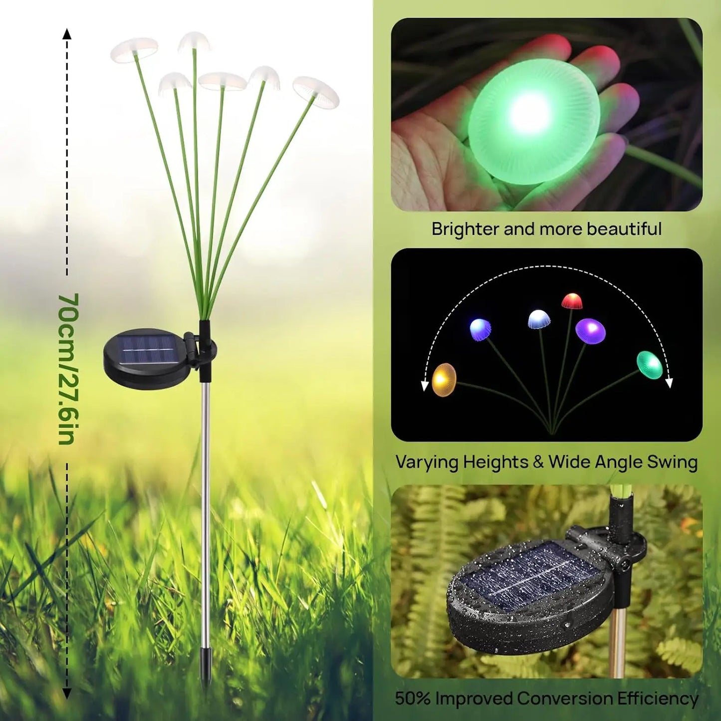 New Solar Garden Mushroom Lights