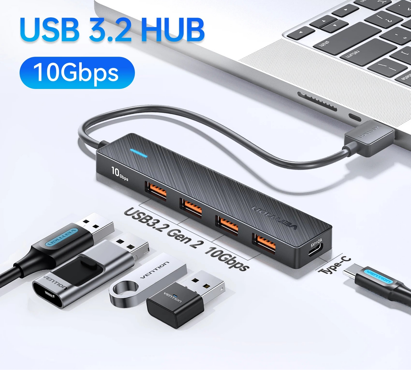 New Vention USB 3.2 Gen2 HUB