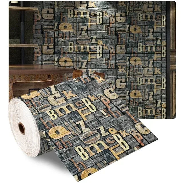 3D Self-Adhesive Wallpaper — Peel & Stick Wall Decor