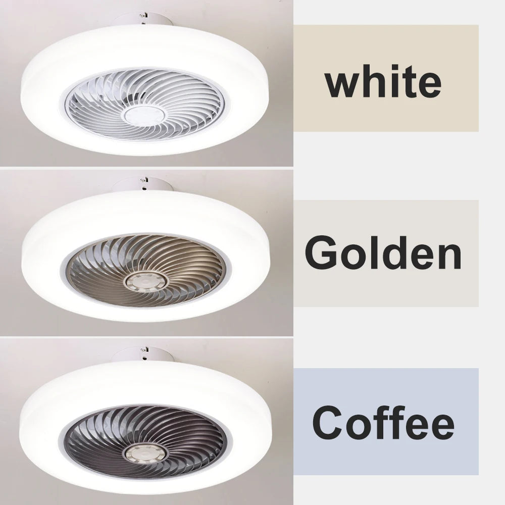 Smart Ceiling Fan with LED Lights — Remote Control