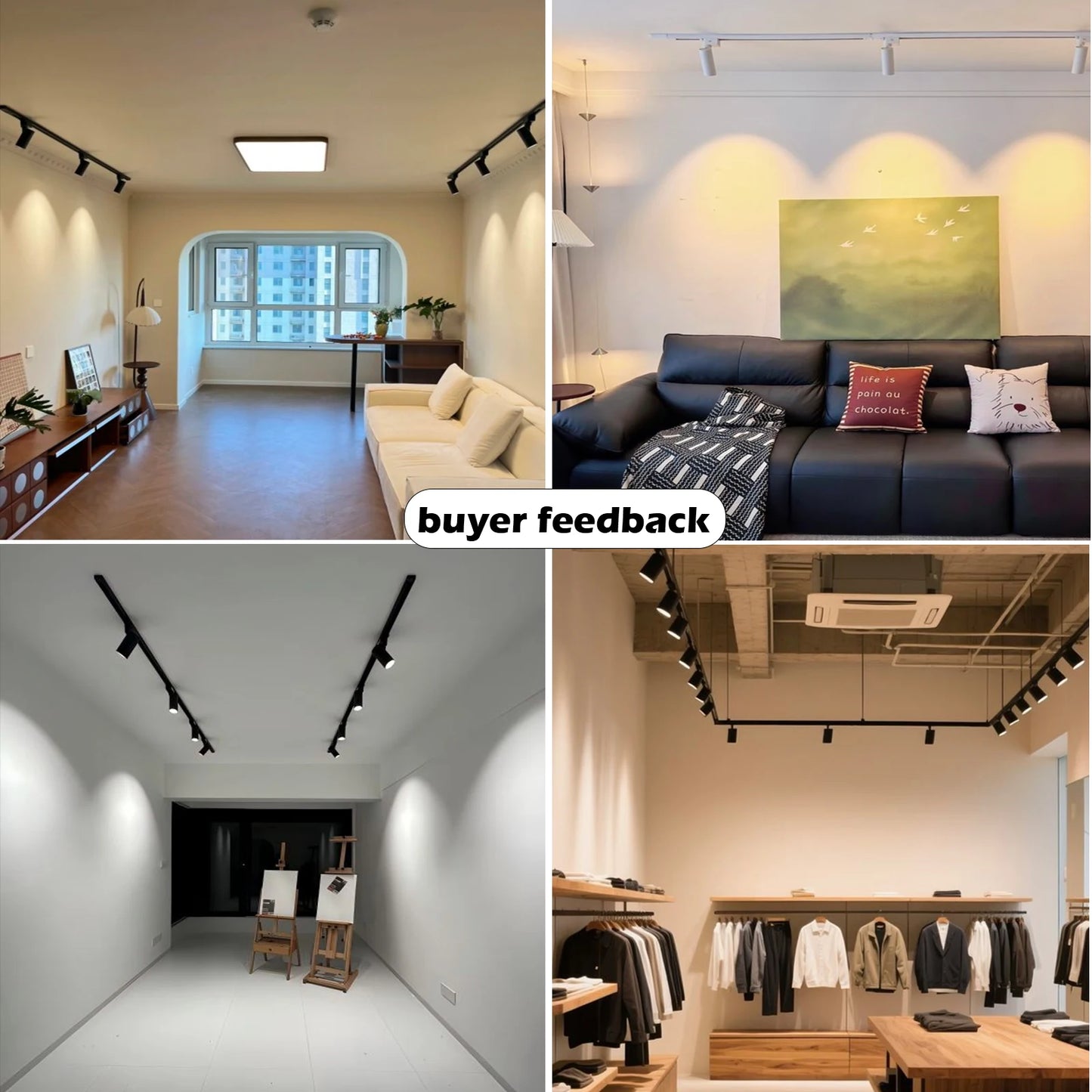 LED Track Light Set — Adjustable Directional Spotlights