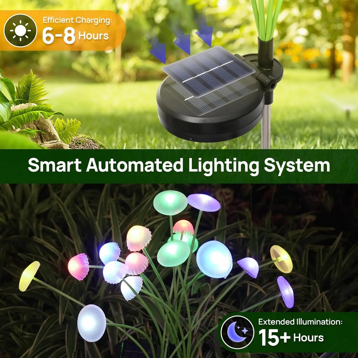New Solar Garden Mushroom Lights
