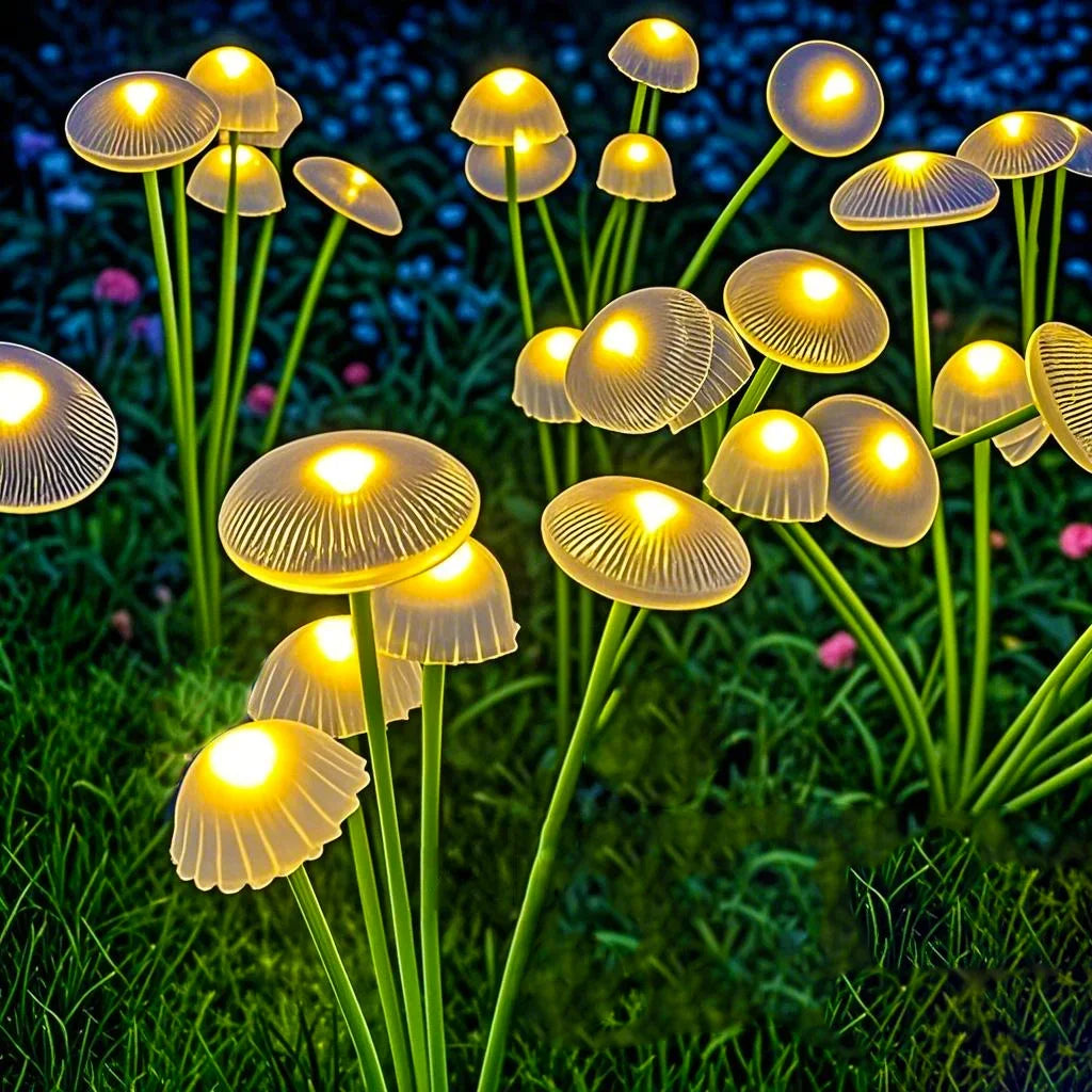 New Solar Garden Mushroom Lights