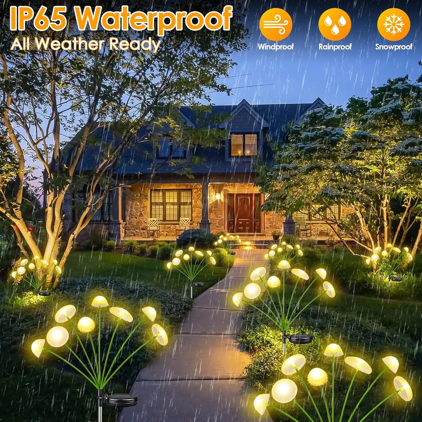 New Solar Garden Mushroom Lights