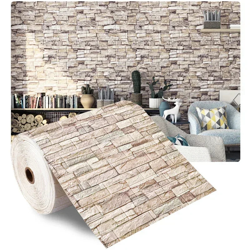 3D Self-Adhesive Wallpaper — Peel & Stick Wall Decor