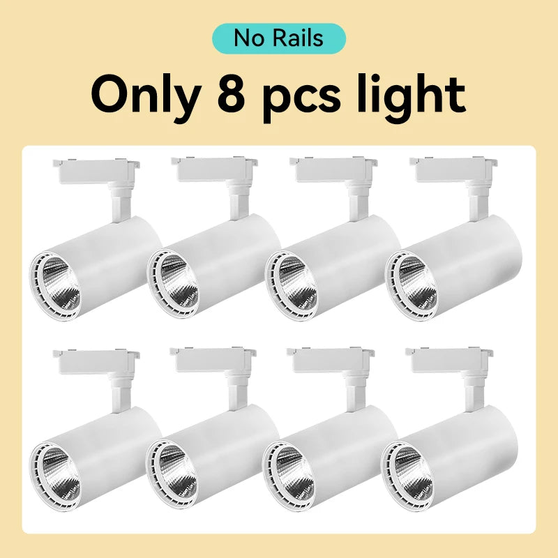 LED Track Light Set — Adjustable Directional Spotlights
